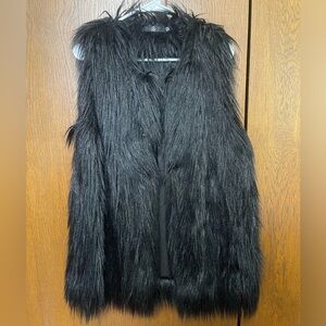 Faux fur vest